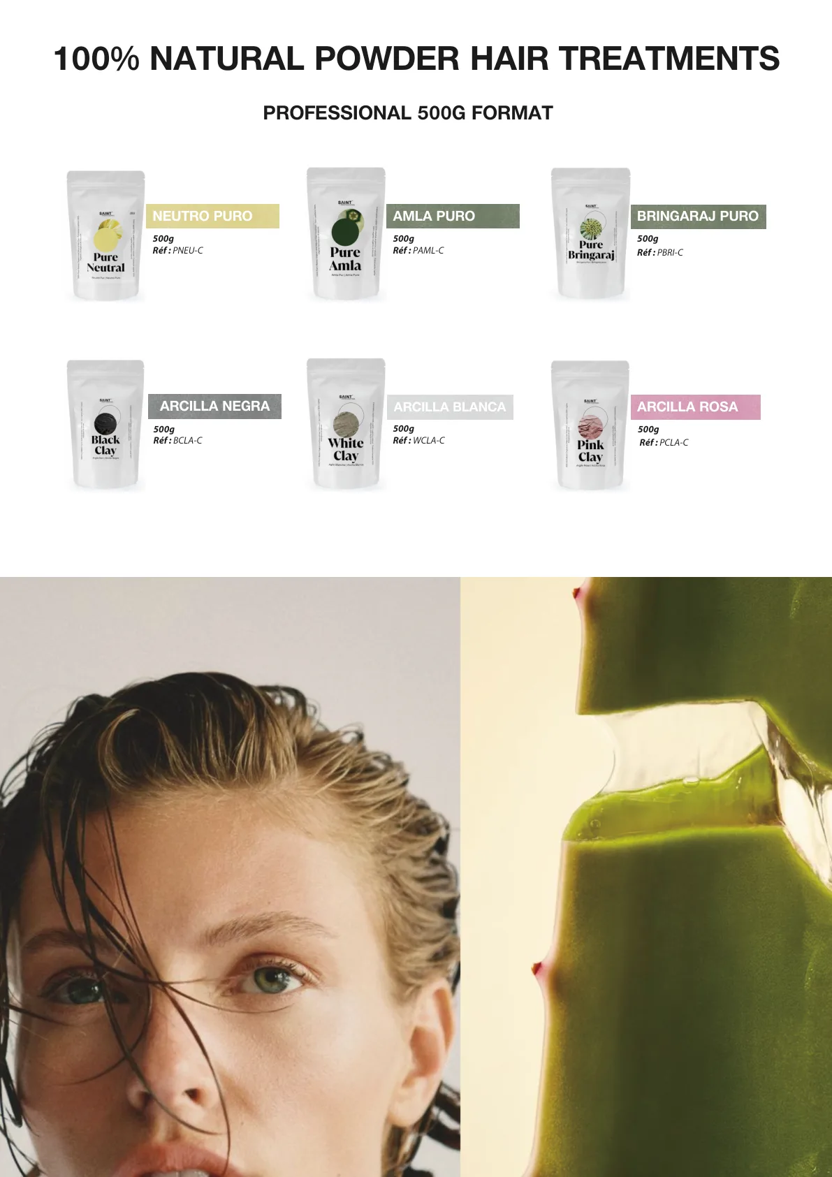 SAINT natural powder hair treatments